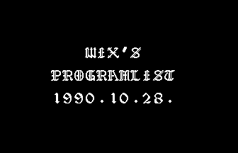 Wix's Programlist Title Screenshot