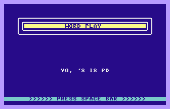 Word Play Title Screenshot