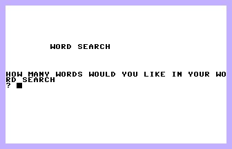 Word Search (Compute!) Screenshot