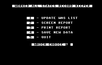 Worked All States Record Keeper Screenshot