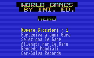 World Games (Top Parade) Title Screenshot