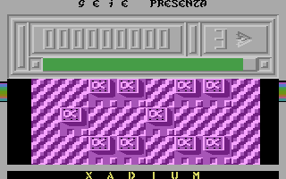 Xadium (C16/MSX 19) Title Screenshot