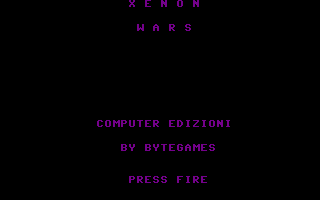 Xenon Wars Title Screenshot