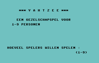 Yahtzee (Dutch) Title Screenshot