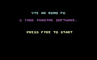 Yie Ar Kung Fu Title Screenshot