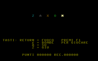 Zaxon Title Screenshot