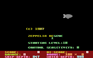 Zeppelin (Byte Games 13) Title Screenshot