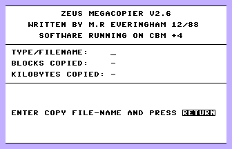 ZEUS Megacopier Screenshot