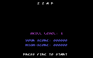 Zzap Title Screenshot