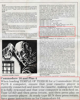 Temple of Terror Manual