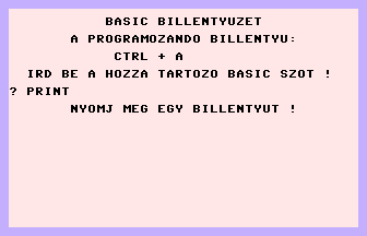 Billentyűzetkódoló Screenshot