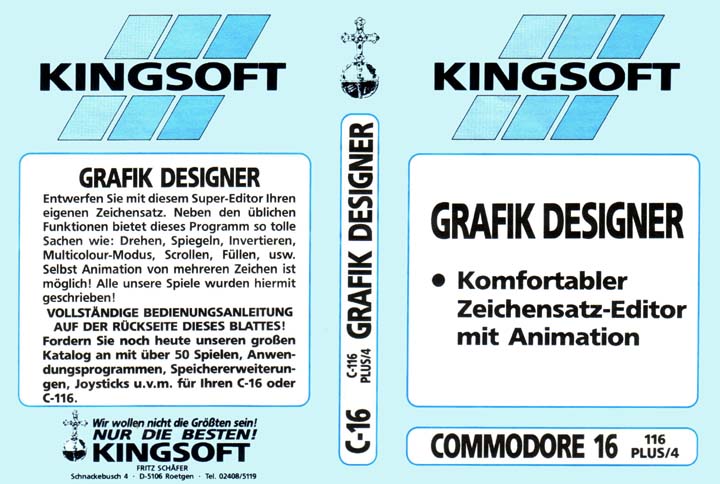 Cassette Front Cover (Kingsoft)
Submitted by Crown