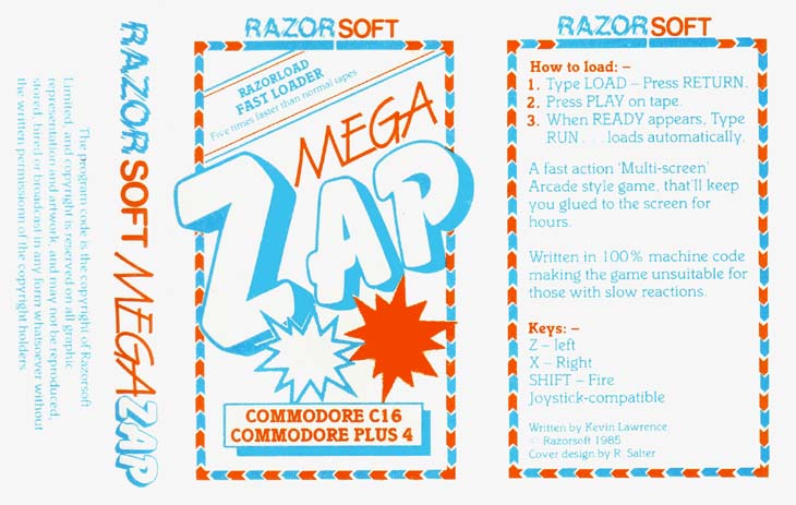 Original Cassette Cover (Razorsoft)