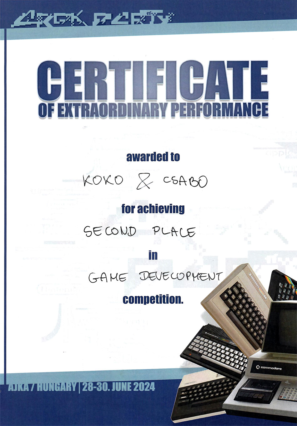 Certificate
Submitted by Ko-Ko