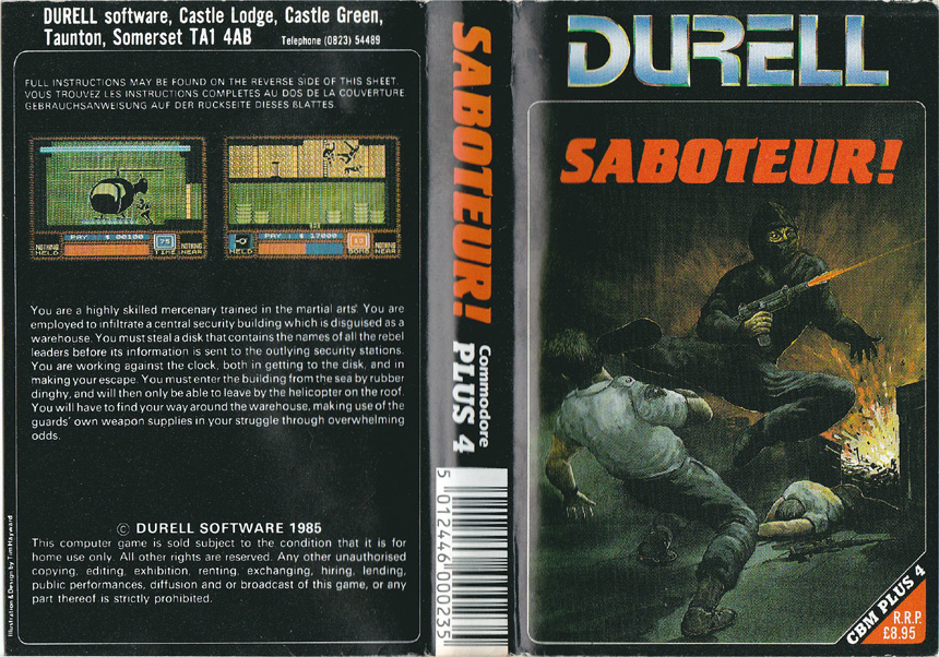 Cassette Cover (Durell Plus/4 Only Release)