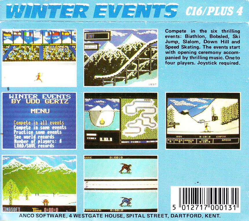 Anco First Release Cassette Cover Back