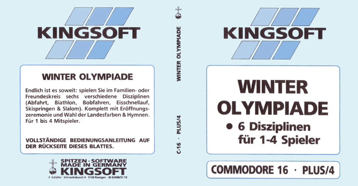 Winter Olympiade Disk Cover Front