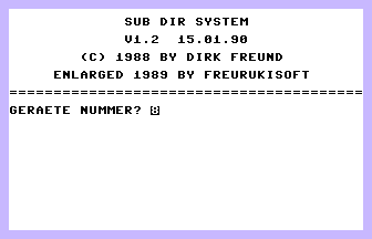 1551 Sub Dir System Screenshot