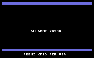 Allarme Rosso Title Screenshot