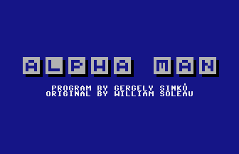 Alpha Man Title Screenshot