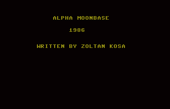Alpha Moonbase Title Screenshot