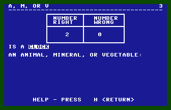 Animal Vegetable Or Mineral Screenshot