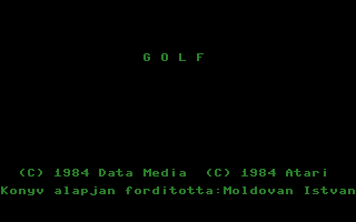 Atari Golf Title Screenshot