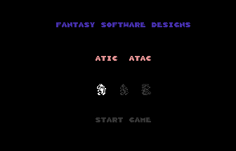 Atic Atac Title Screenshot