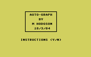 Auto-Graph Title Screenshot