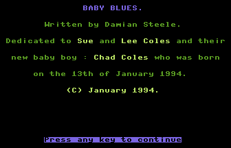Baby Blues Title Screenshot