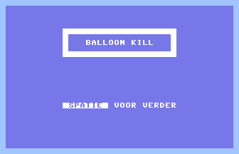 Balloon Kill Title Screenshot