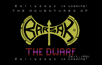 Barsak The Dwarf Title Screenshot