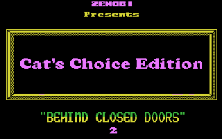 Behind Closed Doors 2 - Cat's Choice Edition Title Screenshot