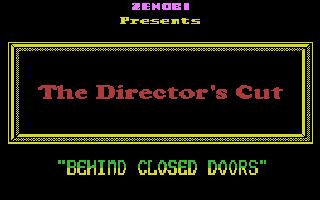 Behind Closed Doors - The Director's Cut Title Screenshot