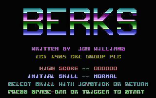 Berks Title Screenshot