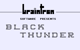 Black Thunder Title Screenshot
