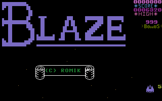 Blaze Title Screenshot
