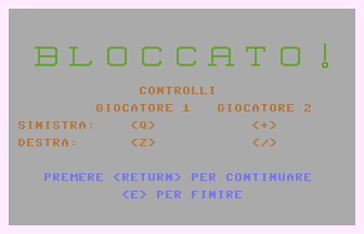 Bloccato! Title Screenshot