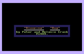 Blooping Bug Title Screenshot