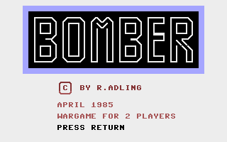 Bomber Title Screenshot