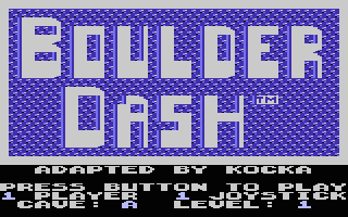Boulder Dash 5 Title Screenshot