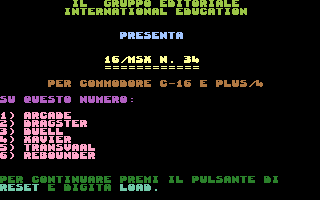 C16/MSX 34 Screenshot