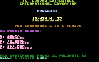 C16/MSX 35 Screenshot