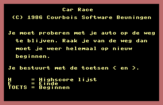 Car Race (Courbois) Title Screenshot