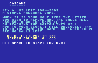 Cascade 2 Title Screenshot