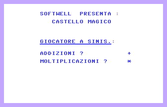 Castello Magico Title Screenshot