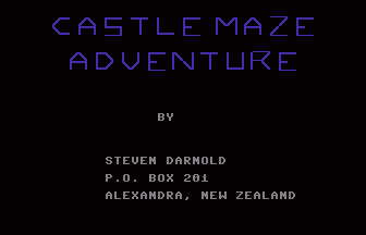 Castle Maze Adventure Title Screenshot