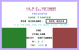 Cave Fighter (M.P.) Title Screenshot