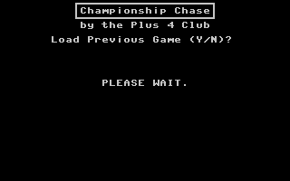 Championship Chase Title Screenshot