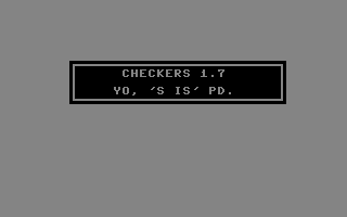 Checkers 1.7/C Title Screenshot